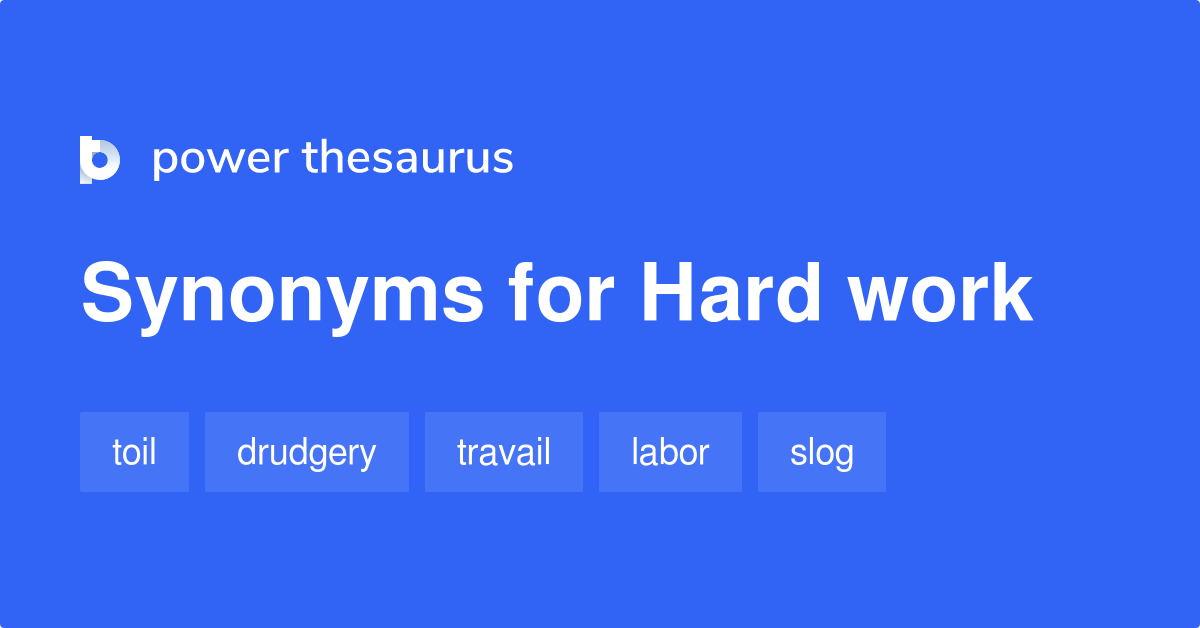 hard work synonym